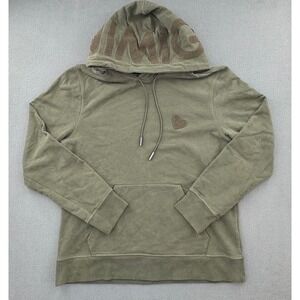 Inimigo Hoodie Mens L Olive Green Chenille Logo Heart Portuguese Fashion Urban
